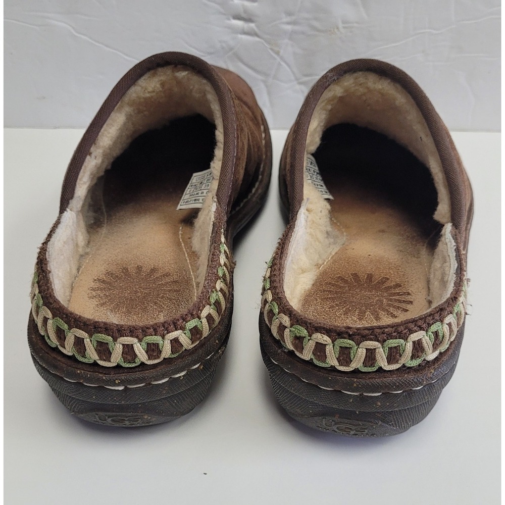 UGG Kohala Brown Leather clog slipper Women's Mule Shoes Size 8 - Picture 7 of 8